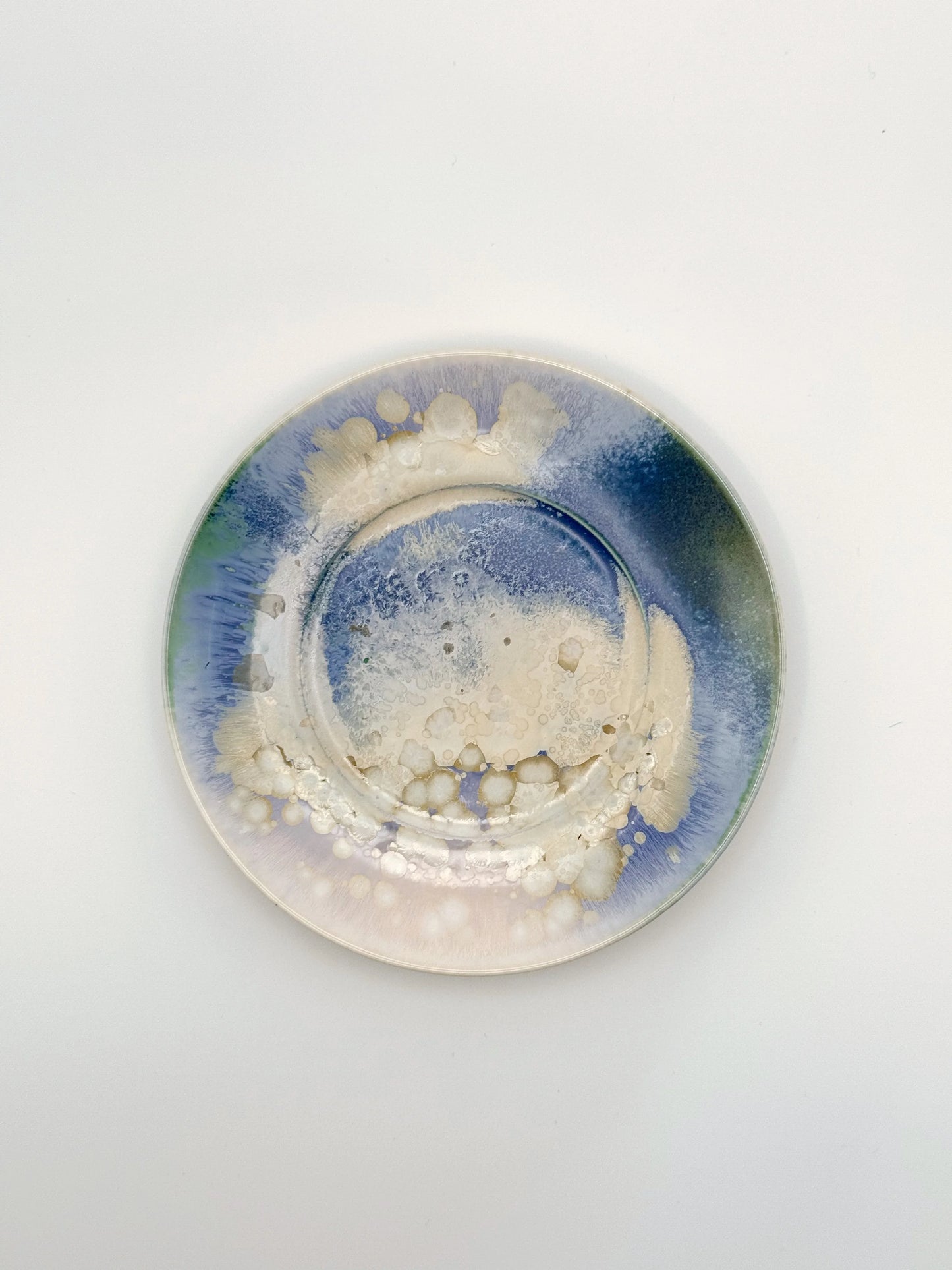 Handmade Kiln-Transformed Glaze Saucer