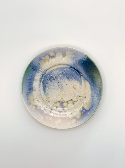 Handmade Kiln-Transformed Glaze Saucer